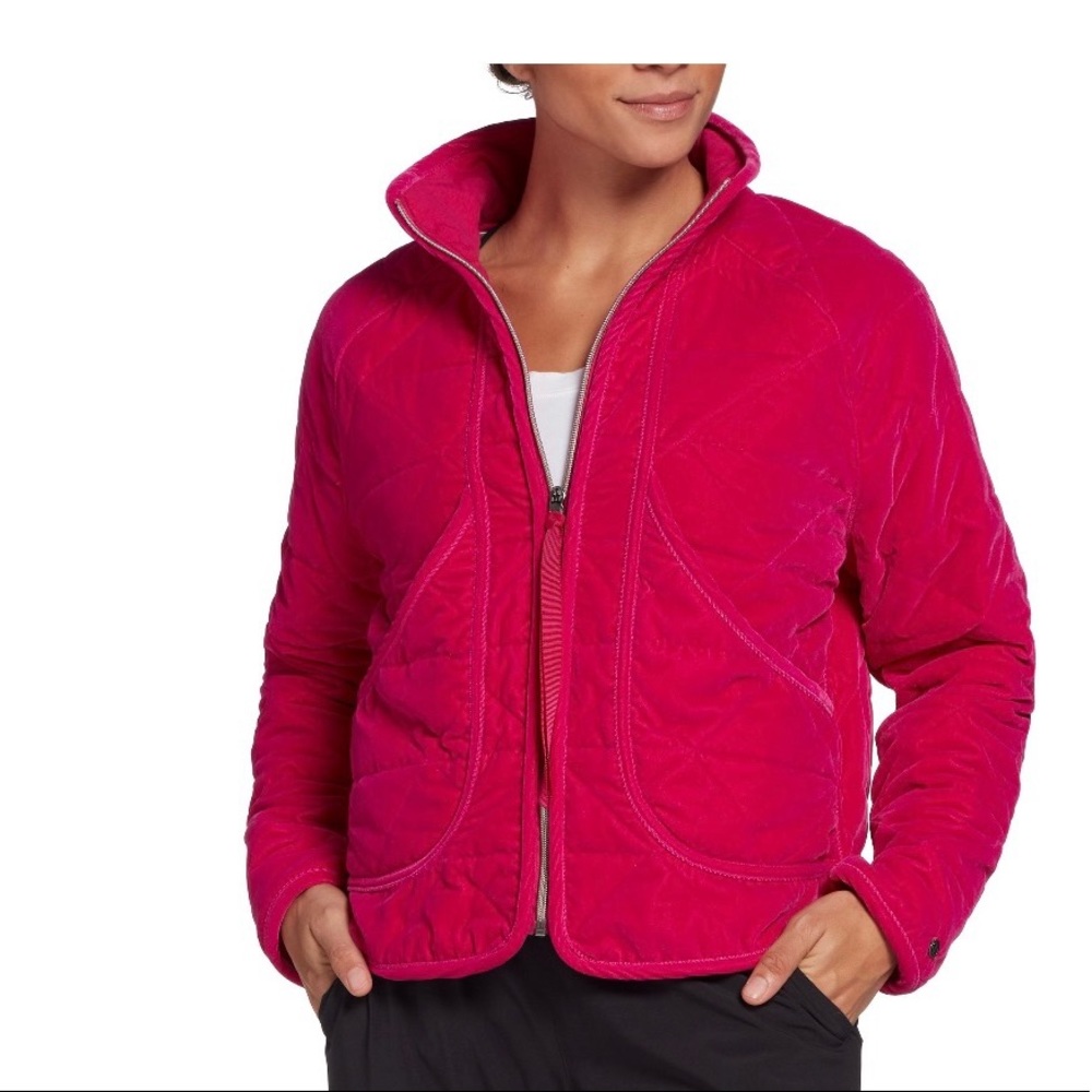 Calia velour quilted jacket